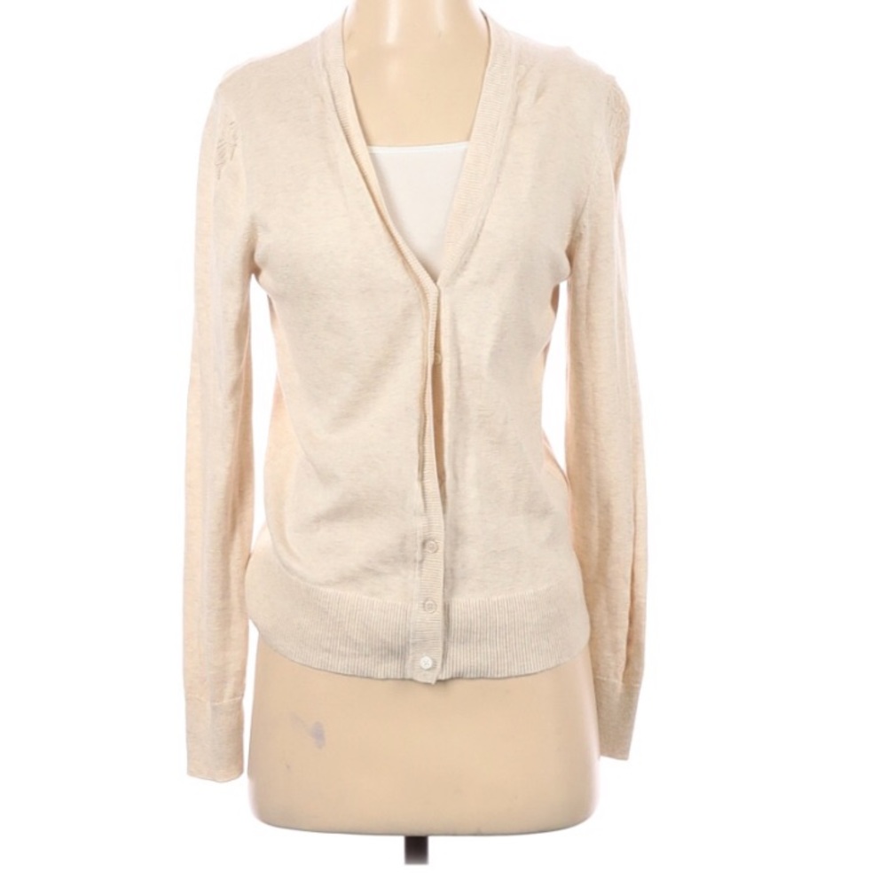 Banana Republic Factory oatmeal cream cardigan S